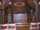 Marielunds kyrka, interiör, kyrkorummet, vy mot koret i öster. 


Bilderna är tagna av Christina Persson & Isa Lindkvist, bebyggelseantikvarier vid Jämtlands läns museum, i samband med inventeringen, 2004-2005