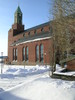 Stora kyrkan, exteriör, södra fasaden, vy från sydöst. 

Bilderna är tagna av Christina Persson & Isa Lindkvist, bebyggelseantikvarier vid Jämtlands läns museum, i samband med inventeringen, 2005-2006.