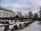Timrå kyrkas kyrkogård, vy från sydväst. 