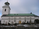 Timrå kyrka, exteriör, södra fasaden. 