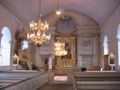 Timrå kyrka, interiör, kyrkorummet, vy mot koret i öster. 