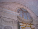 Timrå kyrka, interiör, kyrkorummet, del av kor målning.
