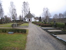Torpshammars kyrka med omgivande kyrkogård. Vy från väster. 