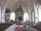 Borgsjö kyrka, interiör, kyrkorummet, vy mot koret. 