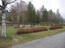 Ånge kyrkas kyrkogård, begravningsplatsen från nordväst. 