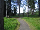 Viksjö kyrkas kyrkogård, minneslund/minnesplats i sydöst. 