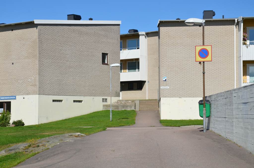 Gavelfasader på bostadshusen. Foto: Lars Rydbom