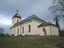 Högsjö kyrka, exteriör, östra fasaden. 