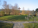 Långsele kyrkas kyrkogård, minneslunden, vy från söder. 