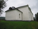 Helgums kyrka, exteriör, östra fasaden. 