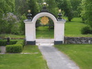 Sollefteå kyrkas kyrkogård, stigporten från 1801 sedd från norr. 