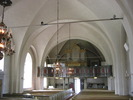 Sollefteå kyrka, interiör, kyrkorummet, vy mot läktaren. 