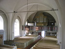 Sollefteå kyrka, interiör, kyrkorummet, vy mot läktaren. 