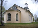 Ramsele nya kyrka, exteriör, södra fasaden/sakristian. 