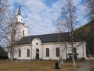Multrå kyrka, exteriör, södra fasaden.