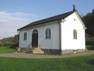 Resele kyrkas kyrkogård, Gravkapellet/bårhuset, vy från sydöst. 