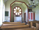 Övra kapell, interiör, kapellsalen, vy mot koret från sydväst. 