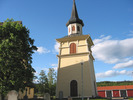 Boteå kyrkas kyrkogård, klockstapeln från sydöst. 