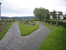 Dals kyrkas kyrkogård, vy från södra kyrktomten. 