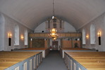 Hjärnarps kyrka, långhuset mot orgelläktare i väster