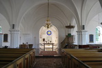 Munka Ljungby kyrka, långhuset mot koret i öster