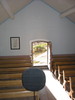 Grunnans kapell, interiör, vy mot entrén från koret.