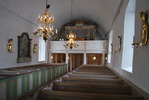 Tåssjö kyrka, långhuset mot orgelläktaren