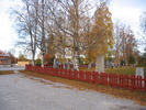Anundsjö kyrka, sydvästra delen av kyrkogården. 
