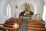 Gråmanstorps kyrka, kyrkorummet mot koret