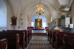 Löddeköpinge kyrka, långhuset mot koret