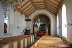 Lockarps kyrka, långhuset mot koret