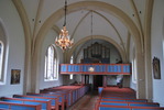 Västra Skrävlinge kyrka, långhuset mot orgelläktaren