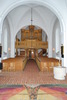 Husie kyrka, kyrkorummet mot orgelläktaren