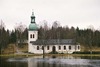 Rydboholms kyrka sedd från sydväst. 