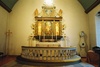 Altare, altaruppsats och altarring i Kinnarumma kyrka, från V.