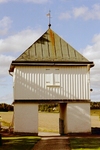 Norra Björkes stiglucka, unikt kombinerad med klocktorn, är från 1818.