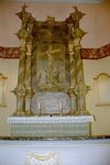 Norra Björke kyrka, altaruppsatsen i rokoko.