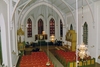 Trollhättans kyrka sedd mot koret från läktaren.