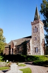 Gärdhems kyrka uppfördes 1877-79 efter ritningar av hovarkitekten Fredrik Wilhelm Scholander.