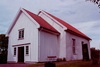 Solberga kyrka exteriör sydvästvy. Negnr 01/268:34a
