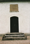 Böstigs kyrka exteriör sydportal. Negnr 01/270:34