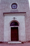 Grolanda kyrka exteriör västport. Negnr 01/266:8a