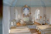 Segerstads kyrka interiör östvy med kor. Negnr 01/282:33a