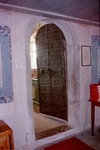 Marka kyrka interiör vapenhusets dörr. Negnr 01/276:34