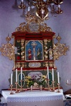 Sörby kyrka interiör altaruppsats. Negnr 01/281:19
