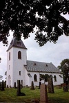 Tiarps kyrka exteriör sydvästvy. Negnr 01/280:18