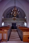 Tiarps kyrka interiör västparti. Negnr 01/280:10