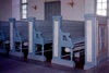 Slöta kyrka interiör bänkinredning. Negnr 01/276:9