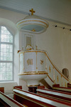 Stenstorps kyrka interiör predikstol. Negnr 01/269:7a
