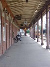 Karlstads centralstation, perrongen från väster